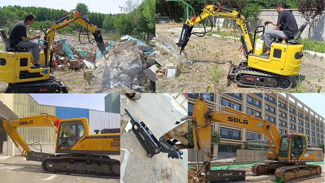 Top Type Excavator Rock Breaker Hydraulic Breaker Rock Breaker Demolition Hammer