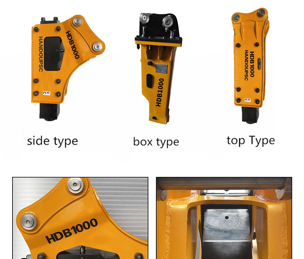 CE 100mm Chisel Hdb1000 Side Type Breaker Sb50 Hydraulic Rock Breaker PC Breaker for 15ton Excavator