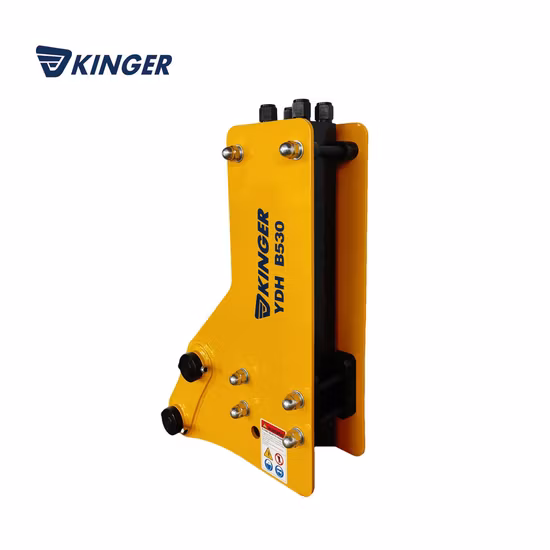 철거 해머 차단기 140mm 끌 톱형 유압 차단기 해머 20 톤 굴착기 암석 차단기