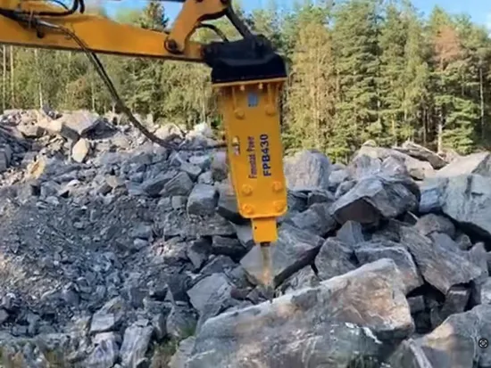 Homie CE 승인 20 Ton 30 Ton 한국 기술 사이드 탑 사일런스 박스형 굴삭기 유압식 암석 차단기 유압식 암석 해머